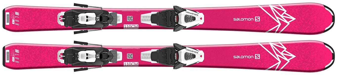 Горные лыжи с креплениями SALOMON 2021-22 E Qst Lux Jr S+ C5 Gw (см:100)