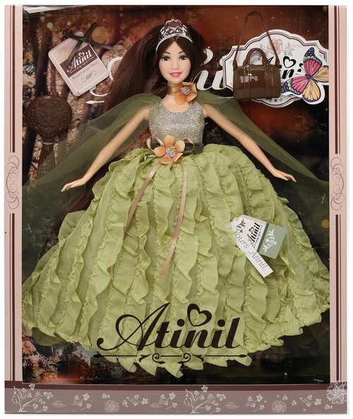 Кукла Atinil сумочка и расческа в комплекте коробке