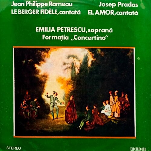 Jean Philippe Rameau / Josep Pradas. Le Berger Fidle, Cantata / El Amor, Cantata LP, EX+ cormac burke luces y sombras del amor