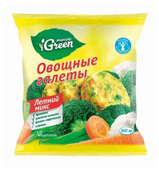 Галеты овощные Морозко Green Летний микс