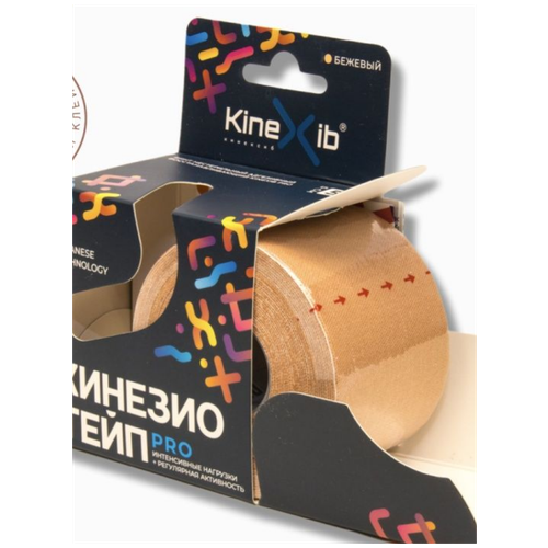 фото Кинезио-тейп kinexib pro (5м*5см) бежевый - kinexib