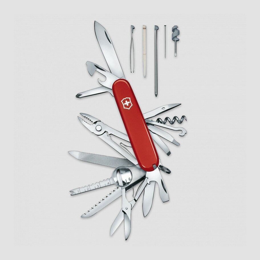 Нож швейцарский многофункциональный складной Victorinox «Swiss Champ» 33 функция, длина клинка: 7.0 см 1.6795V