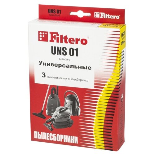 Filtero Мешки-пылесборники UNS 01 Standard, 3 шт. filtero tef 20 4 экстра пылесборники 05864 filtero