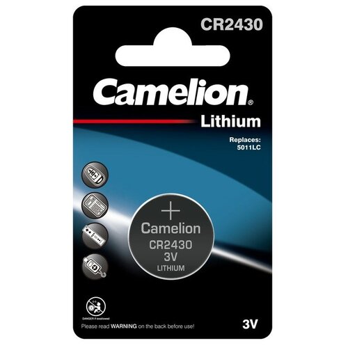 Батарейка Camelion CR2430, в упаковке: 1 шт. renata battery cr2430
