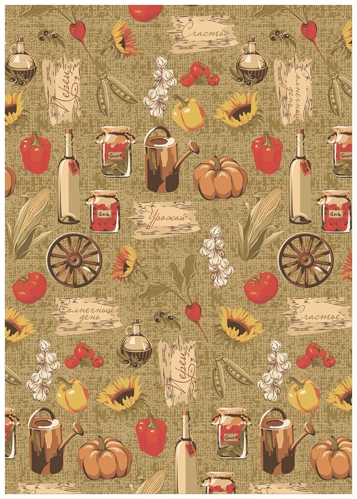 Удачный урожай фасовка 50 x 55 см 146 г кв  м   5 100  хлопок УУ 04 зеленый