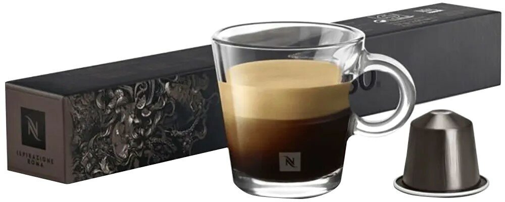 Кофе в капсулах Nespresso ORIGINAL Ispirazione Roma, 10 кап, 25 и 40мл