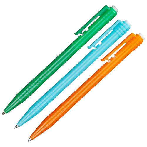 Набор шариковых ручек, синяя (3 штуки в упаковке)