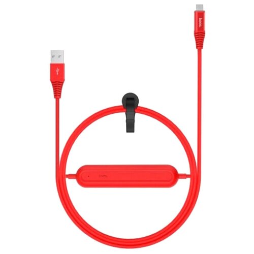 Портативное зарядное устройство Hoco Buckle U22 Battery Cable for Micro 2000 mAh black