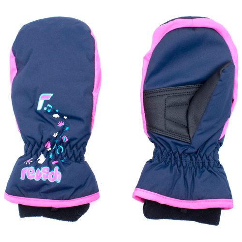 фото Варежки горнолыжные reusch kids mitten dress blue/knockout pink (inch (дюйм):iv)
