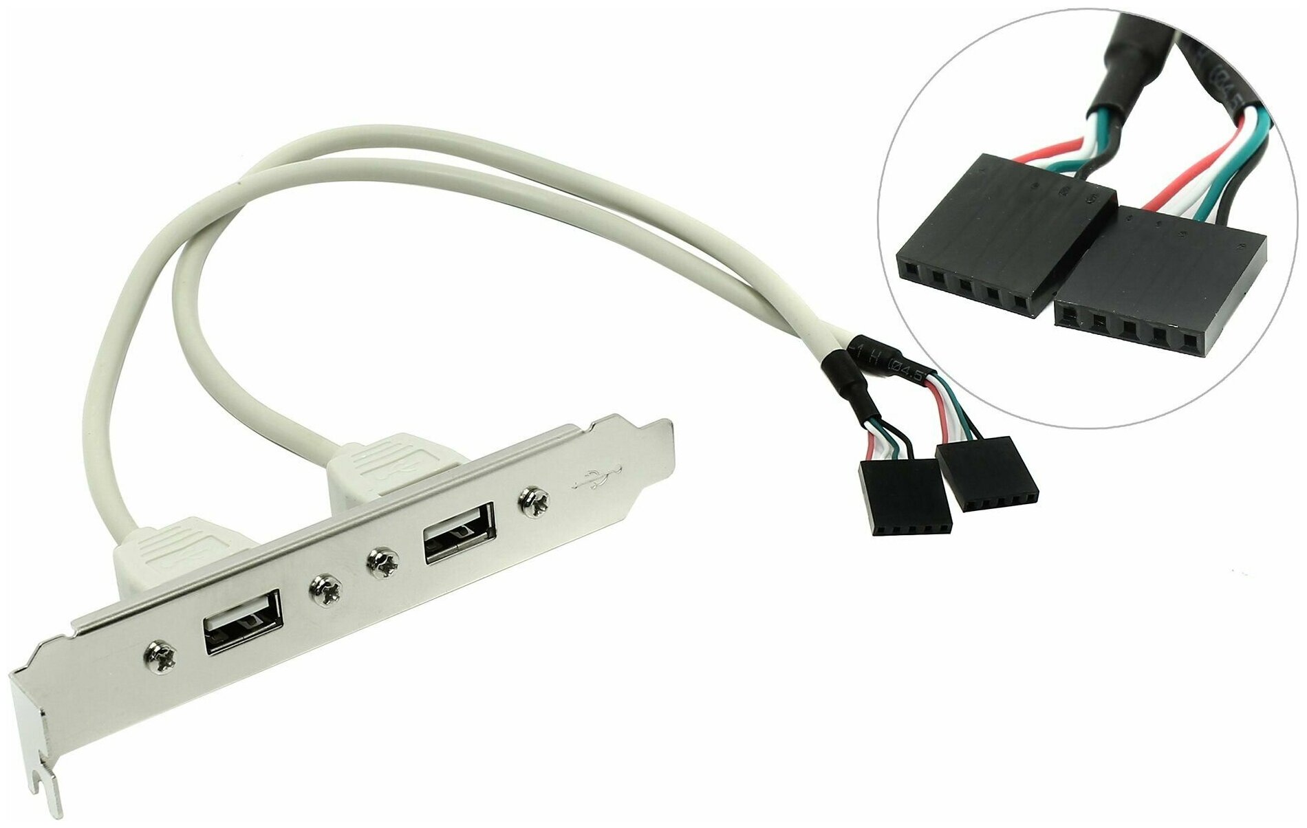 Espada Планка в корпус USB2.0 -2 порта, (EBRCT-2PrtUSB2)