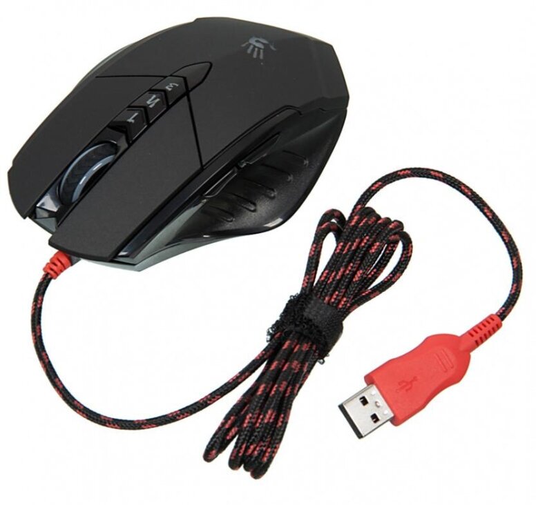 Мышь компьютерная A4Tech Bloody V7 чер опт (3200dpi) USB3.0 (8but)