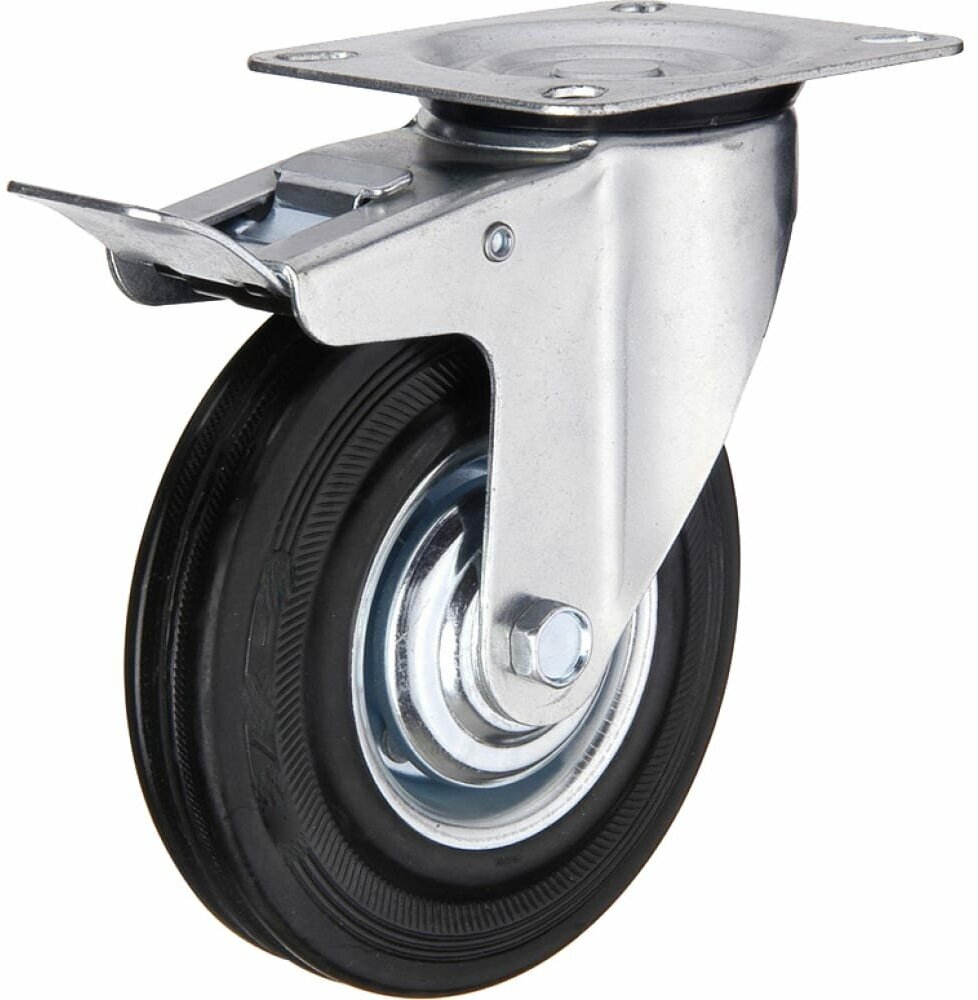 Колесо промышленное поворотное с тормозом SCB63 160 мм MFK-TORG 4003160
