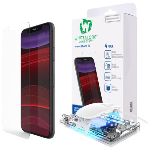 Защитное стекло Whitestone Dome для Apple iPhone 11 + UV-лампа, Clear