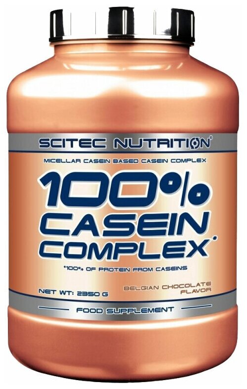 Протеин Scitec Nutrition Протеин Scitec Nutrition 100% Casein Complex, 2350 гр., бельгийский шоколад