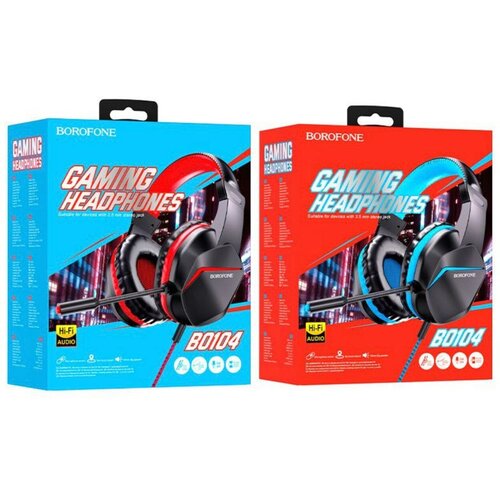 Современные проводные наушники с подвижным складным микрофономBOROFONE BO104для ноутбука и компьютеровLONG CABLEкрасный 170000₽