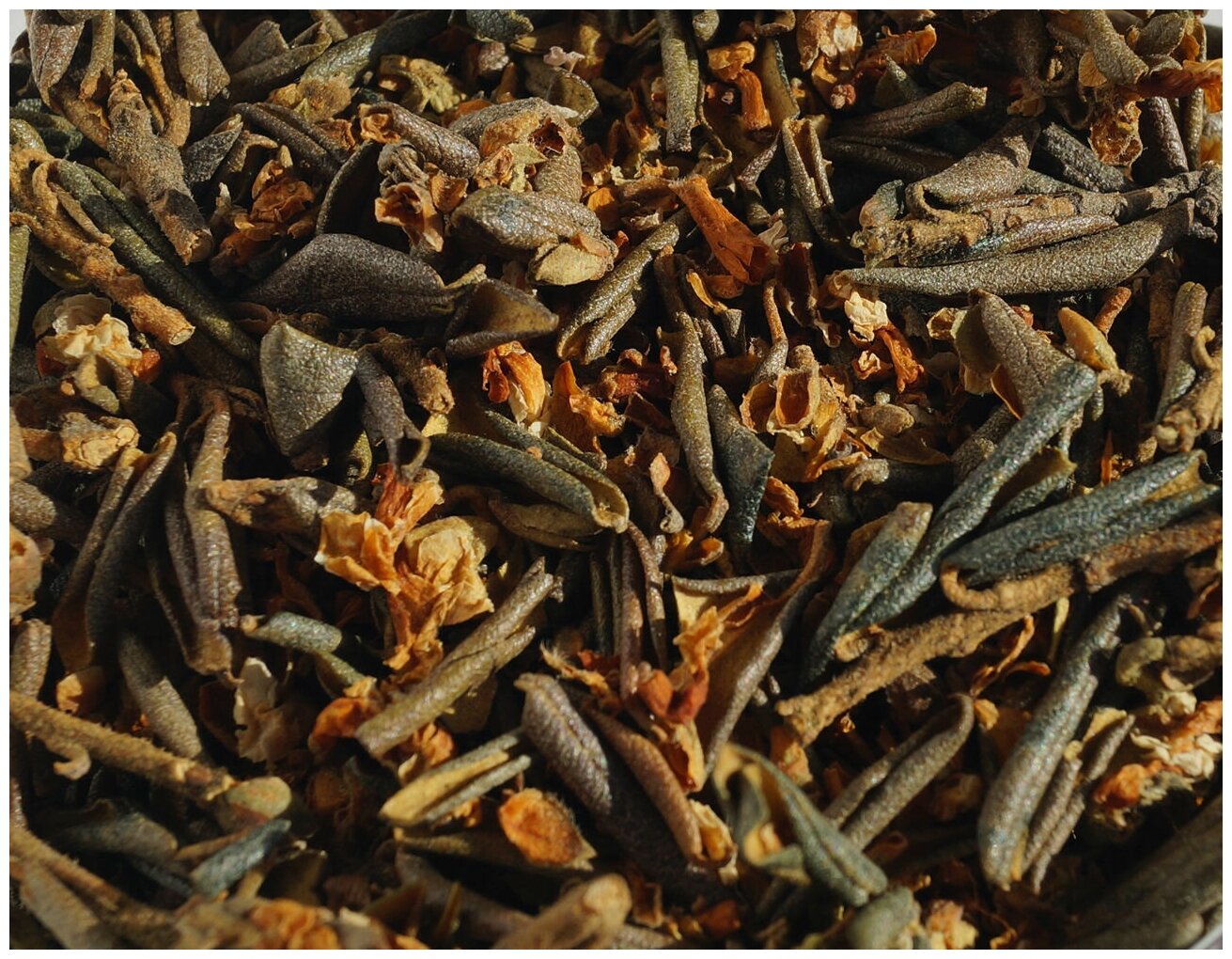 Чай листовой саган-дайля с цветком 100гр - фотография № 2