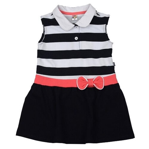фото Платье mini maxi, хлопок, размер 92, черный, коралловый