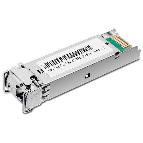 SFP трансивер TP-LINK TL-SM321B-2 модуль sfp tp link tl sm321b 2 tx 1310 нм rx 1550 нм 1 симплексный разъём lc расстояние передачи до 2 км по кабелю smf 9 125 мкм одномодовое волок