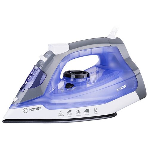 Утюг HOTTEK HT-955-005 2200ВТ антипригарная подошва цвет фиолетовый КОР8ШТ 829600₽
