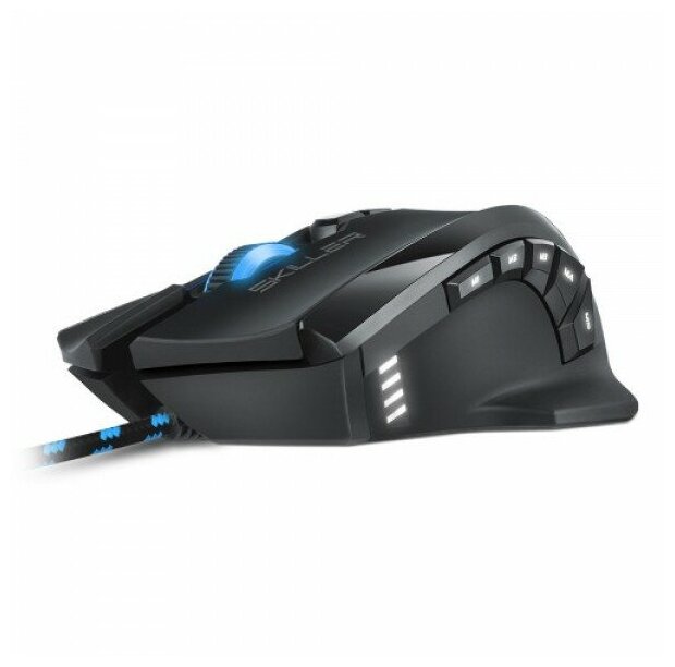 Sharkoon Skiller SGM1 Игровая мышь (12 кнопок, 10800 dpi, USB, синяя подсветка)