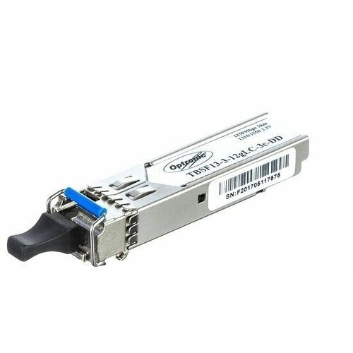 Optronic TBSF13-3-12gLC-3c-DD Модуль SFP WDM, 1.25Гбит/с, 1310/1550нм, 3км, DDM модуль mlaxlink оптический одноволоконный sfp wdm 1 25гб с 3км 1310 1550нм sc 4dbm