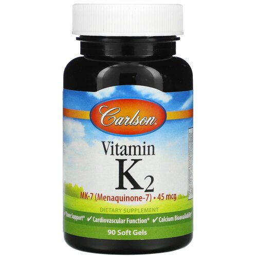 Капсулы Carlson Labs Vitamin K2 MK-7, 90 шт.
