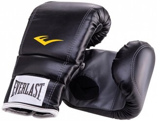 Снарядные перчатки Everlast PU 4315 черный/белый/желтый L/XL