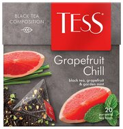 Чай черный TESS Grapefruit Chill в пирамидках 20 пак.