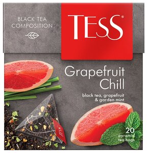 Фото Чай черный TESS Grapefruit Chill в пирамидках