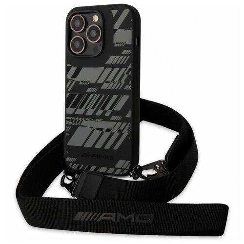  CG Mobile AMG Liquid silicone Expressive graphic Hard + Strap  iPhone 14 Pro Max,   (AMHCP14X2SSDK)