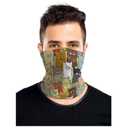 фото Универсальный бафф маска "котятки" 2шт joyarty