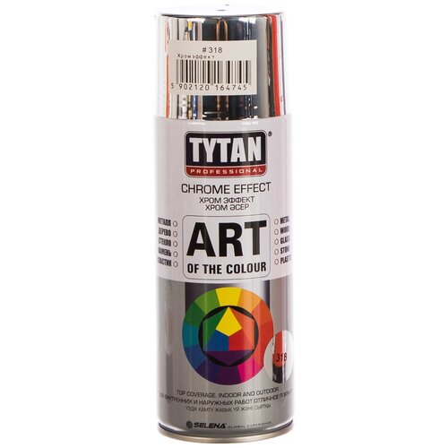 Краска Tytan Art of the colour Chrome Effect, хром, глянцевая, 400 мл, 1 шт. краска аэрозольная акриловая tytan art of the colour 400мл синий ral 5010
