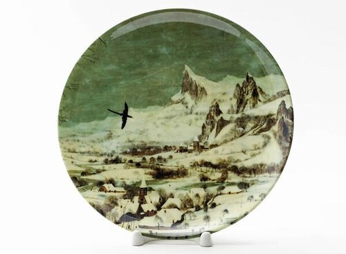 Декоративная тарелка Брейгель Питер Старший Охотники на снегу 3