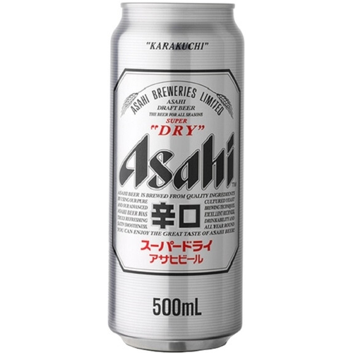 Пиво "ASAHI" баночное 500 ml. (коробка -24 шт.)