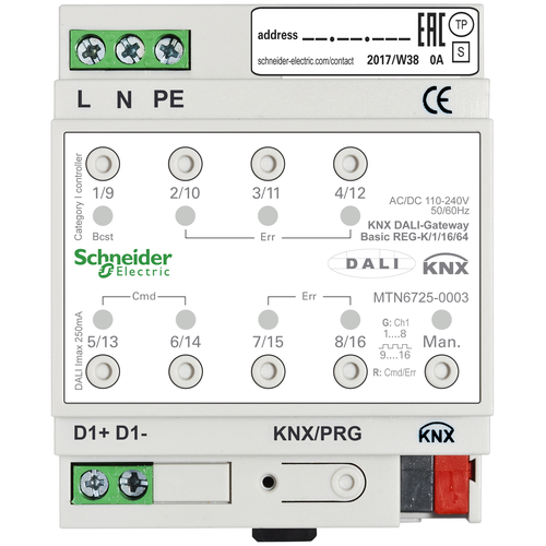 Системный интерфейс/медиа-шлюз для информационной шины Schneider Electric MTN6725-0003