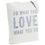 Холщовая сумка Do Love, молочно- белая - изображение