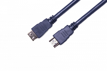 Кабель HDMI Wize CP-HM-HM-3M 3 м, v.2.0, K-Lock, soft cable, 19M/19M, позол. разъемы, экран, темно-серый, пакет