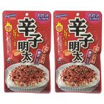 Приправа для риса фурикакэ со вкусом соленой икры минтая и красного перца Hagoromo (2 шт. по 28 г) - изображение