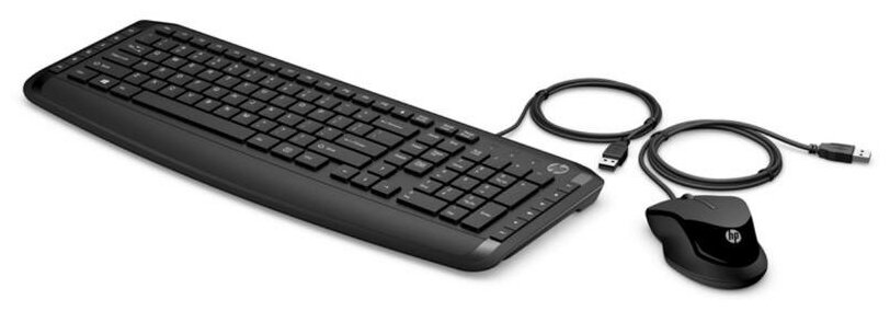 Клавиатура + мышь HP Pavilion KeyboardandMouse200 клав: черный мышь: черный USB