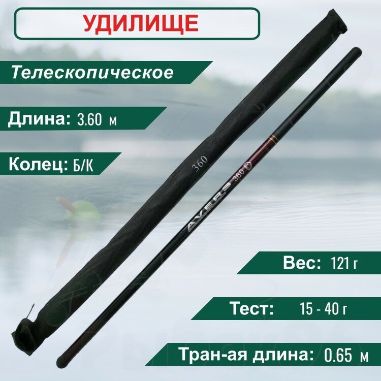 Удилище Condor Avers Compact длина 3,6 м, тест 15-40 гр