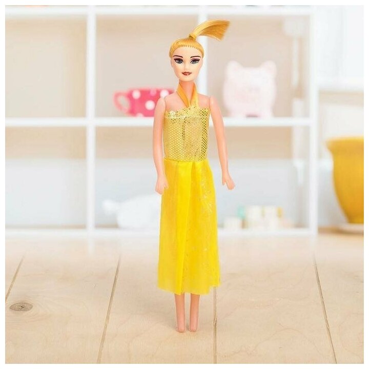 Кукла модель для девочки Наташа в длинном платье