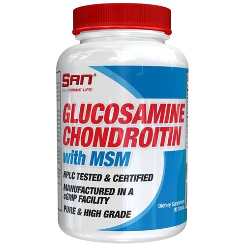 glucosamine chondroitin msm 90 tabs Препарат для укрепления связок и суставов S.A.N. Glucosamine Chondroitin, 90 шт.