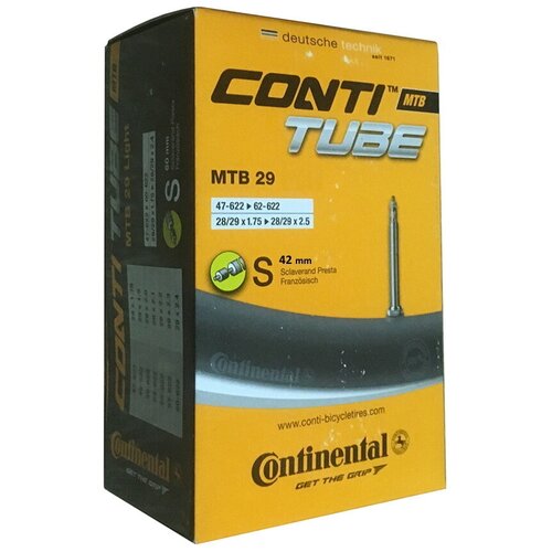 Камера велосипедная Continental MTB 29x1.85-2.45, Presta (F/V), S42 mm