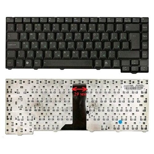 клавиатура для asus f2 f3 z53 x53 pro31 mp 06916su 5282 04gni11kru00 28 pin Клавиатура для ноутбука Asus F3, X53 28pin черная