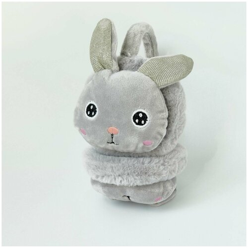 Наушники зимние утеплённые серые с зайчиком 1 шт 40900₽