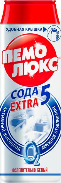 Чистящее средство Пемолюкс Сода 5 Extra Ослепительно Белый 480 г