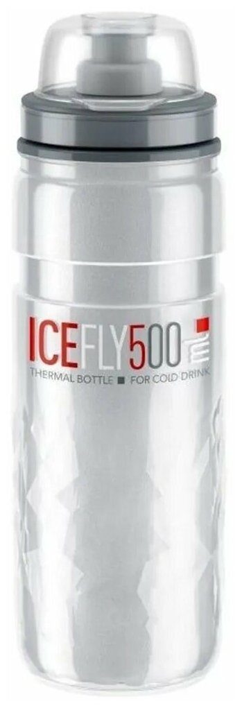 Фляга велосипедная термо Elite Fly ICE, 500 мл, 2 часа, прозрачная