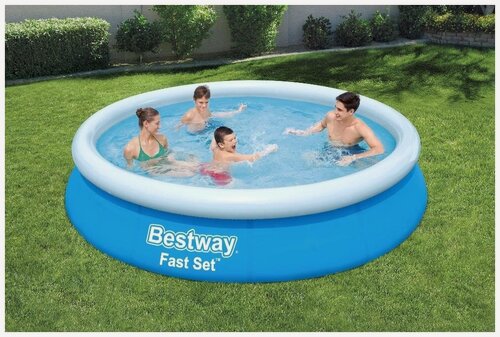 Изображение товара Круглый бассейн Fast Set 366х76 см, 5377 л, Bestway, артикул 57273