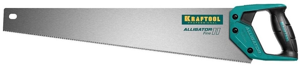Ножовка для точного реза "Alligator 11", 500 мм, 11 TPI 3D зуб, KRAFTOOL 15203-50