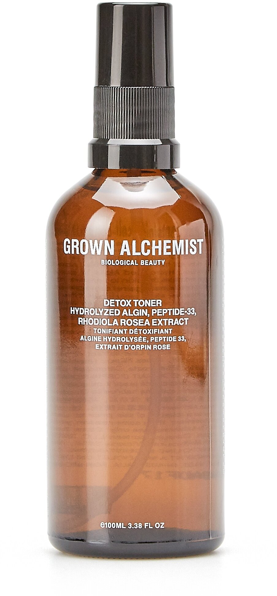 Grown Alchemist Детокс-тоник для лица «Гидролизованный альгин, пептид-33 и экстракт розовой родиолы» 100 мл